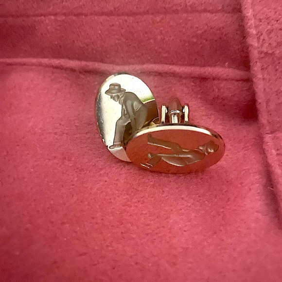 Vintage Silver bowling men cufflink - Picture 1 of 3